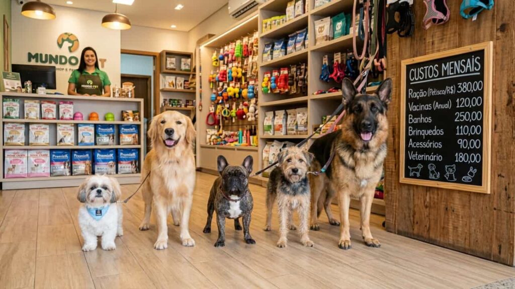 Quanto custa manter um cachorro por mês no Brasil (2026)