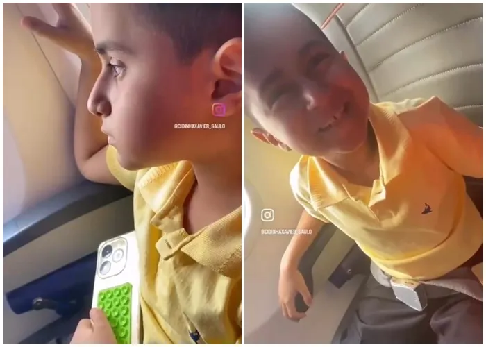 Menino homenageado em voo volta à Paraíba após transplante