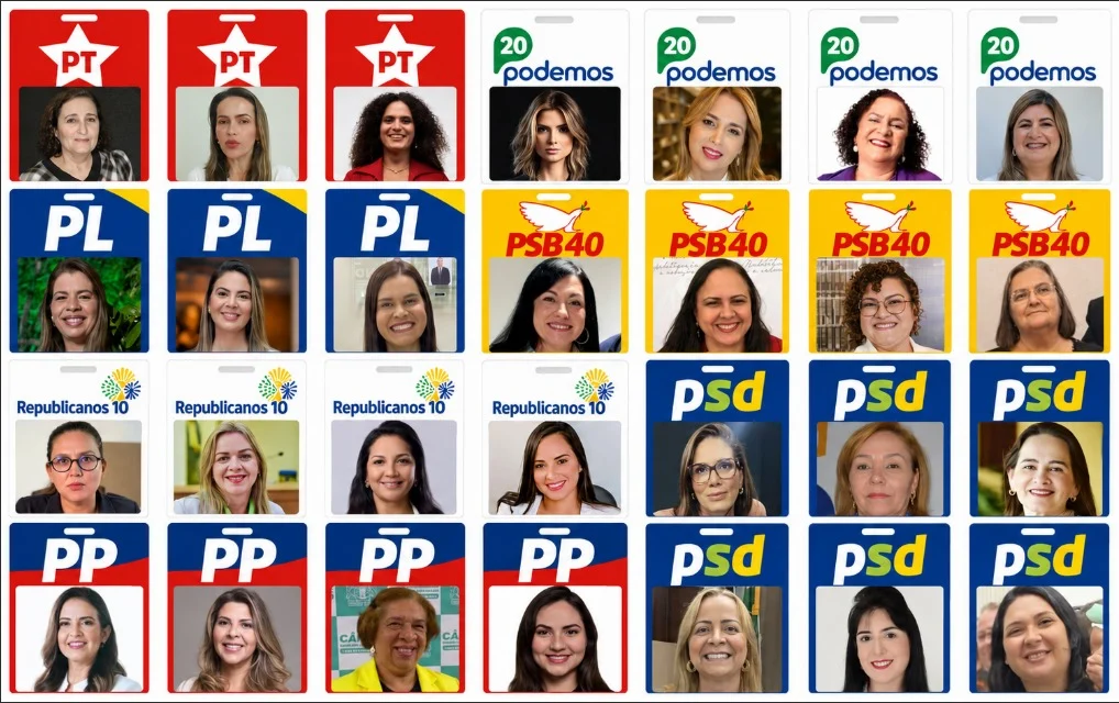 Mulheres pré-candidatas a deputada federal na Paraíba