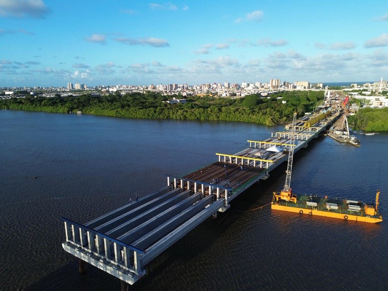 Ponte do Futuro: fundações chegam a 97% na Paraíba