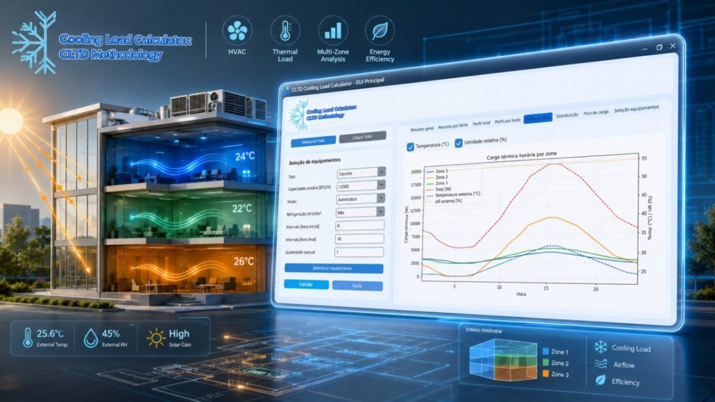 UFPB cria software para estimar carga térmica em prédios