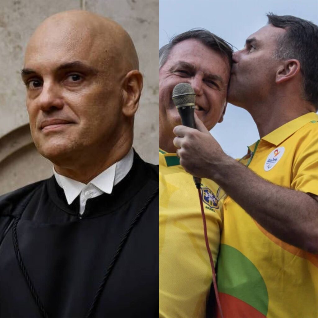 Moraes suspende visitas de Flávio a Jair por 90 dias