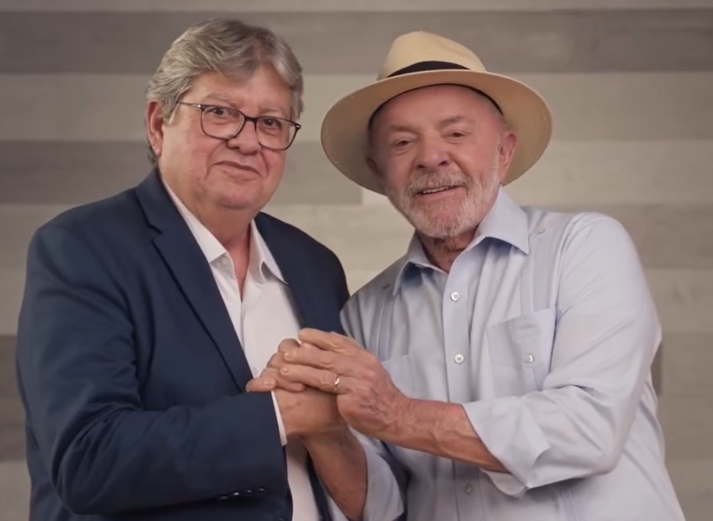Lula declara apoio a João Azevêdo ao Senado em 2026