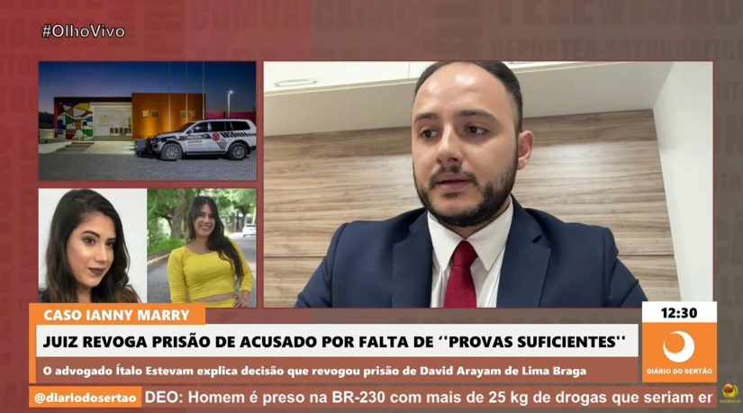 Juiz revoga prisão do acusado de matar Ianny – 15/10/2023